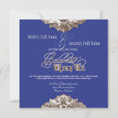 Eet, Drink n Getrouwd bruidsbruiloft uitnodiging (Achterkant)