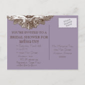 Eet, Drink n Trouw, bruidsdouche uitnodiging (Achterkant)