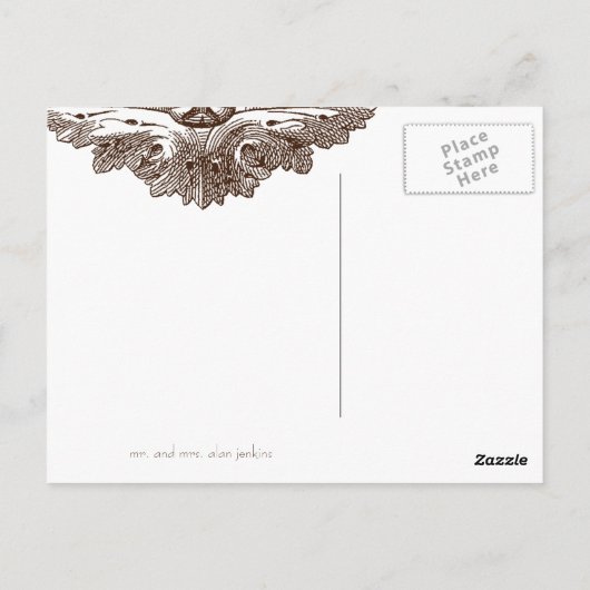 Eet, Drink n Trouw, dank je merkt Briefkaart (Achterkant)