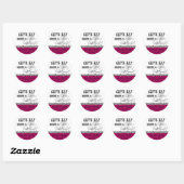 Eet, Drink n Trouwen Matching Stickers of zeehond (Vel)