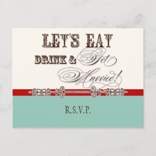 Eet, Drink n Trouwen, RSVP Response Briefkaart