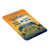 Eet Drink n Vier Zomer Zonsondergang Bewaar de Dat Magneet (Rechterzijde)