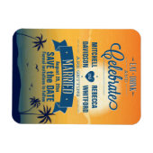 Eet Drink n Vier Zomer Zonsondergang Bewaar de Dat Magneet (Horizontaal)