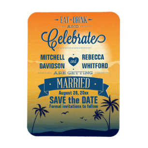 Eet Drink n Vier Zomer Zonsondergang Bewaar de Dat Magneet