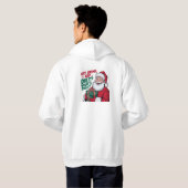 Eet Drink Nap whats Diet, Funny Santa Hoodie (Achterkant volledig)