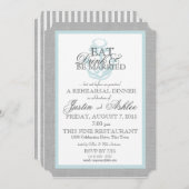 Eet Drink Nautisch Anker Trouwrepetitie Kaart (Voorkant / Achterkant)