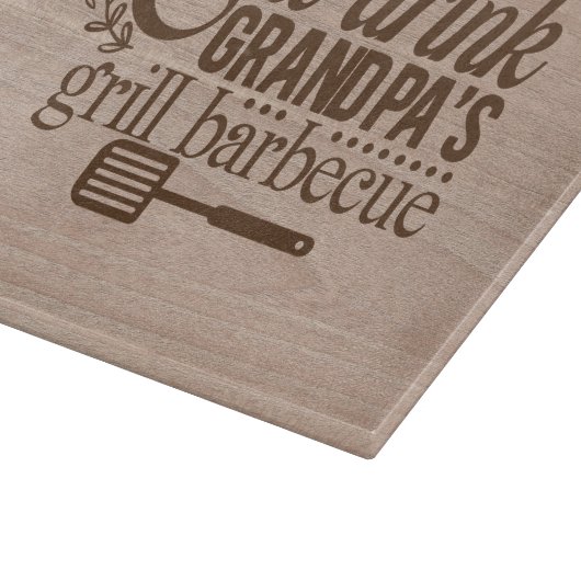 Eet Drink Opa's Grill Barbecue Snijplank (Hoek)