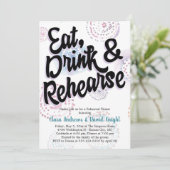 Eet, Drink & repetitie Waterverf repetitie Kaart (Staand voorkant)