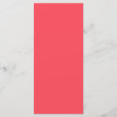 Eet & Drink Retro Rood en Wit Huwelijk Menu (Achterkant)