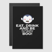 Eet Drink Scary Boo Halloween Ontwerp Creatieve Ca (Voorkant / Achterkant)