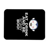 Eet Drink Scary Boo Halloween Ontwerp Creatieve Ca Magneet (Horizontaal)