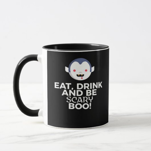 Eet Drink Schrik Bar Halloween Ontwerp Creatieve G Mok (Links)