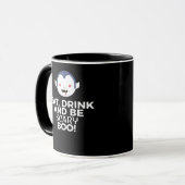 Eet Drink Schrik Bar Halloween Ontwerp Creatieve G Mok (Voorkant links)