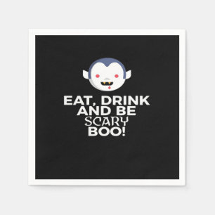 Eet Drink Schrik Bar Halloween Ontwerp Creatieve G Servet