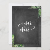 Eet, Drink & Trouwe Groen & Schoolbord Kaart (Achterkant)