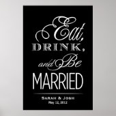 Eet, Drink, trouwen Poster (Voorkant)