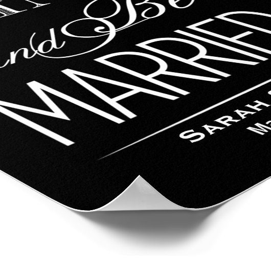 Eet, Drink, trouwen Poster (Hoek)