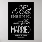 Eet, Drink, trouwen Poster (Voorkant)