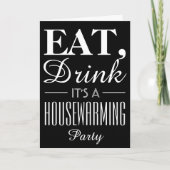 Eet Drink, Vintage Poster, nodigt het (Voorkant)