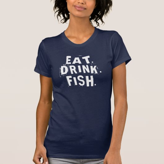 Eet, Drink, vis. | Gevist Shirt Fun (Voorkant)