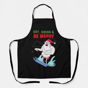 Eet, drink & vrolijk Kerstmis Schort