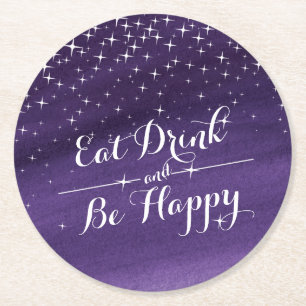 Eet drink waterverf startpapier onderzetters