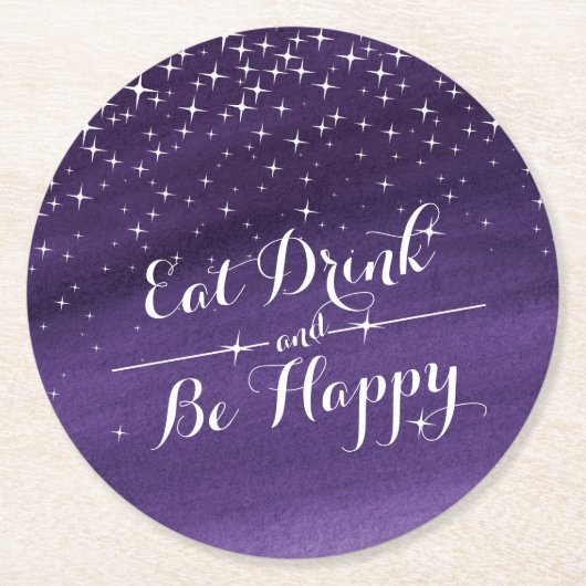 Eet drink waterverf startpapier onderzetters (Voorkant)