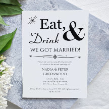 Eet Drink We Zijn Getrouwd Elopement Feest