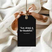 Eet, Drink & Wees Dankbaar Cadeaulabel