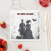 Eet, Drink, wees eng gotische volwassen Halloween- Servet (Insitu)