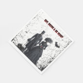 Eet, Drink, wees eng gotische volwassen Halloween- Servet (Hoek)