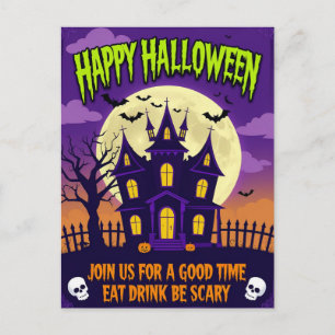 Eet Drink Wees Eng Halloween Feest Feestdagenkaart
