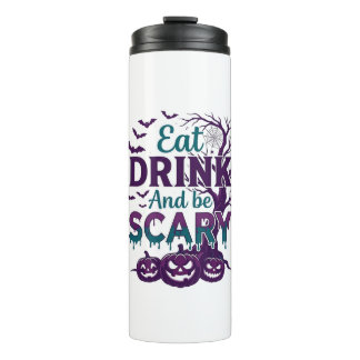 Eet Drink Wees Eng Halloween Griezeltje Boom Pompo Thermosbeker