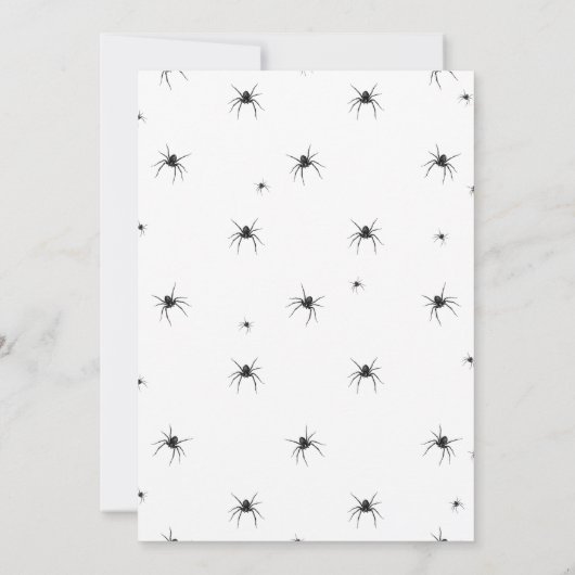 Eet Drink & Wees eng Halloween Party Invitation Kaart (Achterkant)