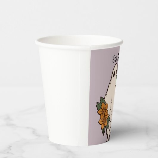 Eet, Drink & Wees eng! Papieren Bekers (Rechts)