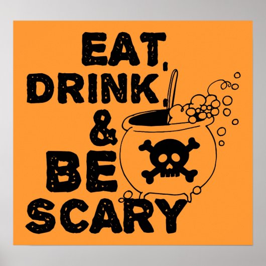 Eet, Drink, wees eng Poster (Voorkant)