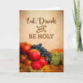 Eet, Drink & Wees Heilige Feest der Tabernakelen K Kaart (Voorkant)