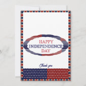 Eet Drink & Wees Patriottisch 4 juli Barbecue Part Kaart (Achterkant)