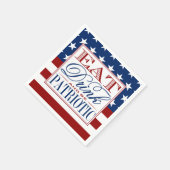 Eet, Drink & Wees Patriottisch | 4 juli Partij Servet (Hoek)