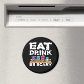 Eet Drink Wees Schrik Monster Halloween Creatief Magneet (Insitu (Vaatwasser))