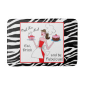 "Eet, Drink & wees verbluffend" DIVA Rug Badmat (Voorkant)