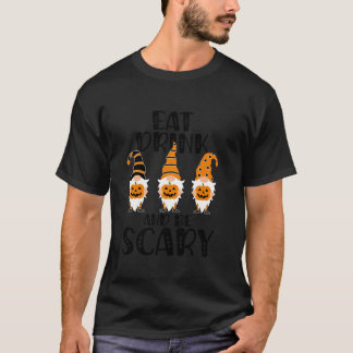EET DRINK WEES VERSCHRIKKELIJK Halloween Kabouters T-shirt