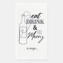 Eet, Drink & Wees Vrolijk Aangepaste Papieren Eets