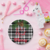 Eet, drink, wees vrolijk. Festive Holiday-ontwerp Papieren Bordje (Feest)