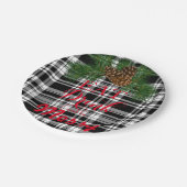 Eet, drink, wees vrolijk. Festive Holiday-ontwerp Papieren Bordje (Gekanteld)