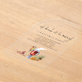 Eet Drink Wees vrolijk Kerst Acryl Uitnodigingen (Laagn)