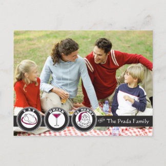 Eet, Drink, wees vrolijk kerst Kaart