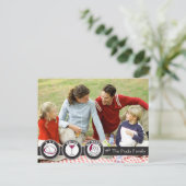 Eet, Drink, wees vrolijk kerst Kaart (Staand voorkant)