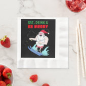 Eet, Drink & Wees Vrolijk Kerstmis Servet (Insitu)