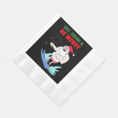 Eet, Drink & Wees Vrolijk Kerstmis Servet (Hoek)